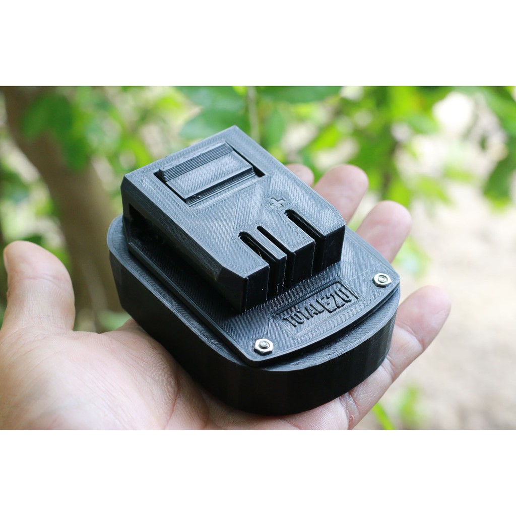 Ngàm chuyển pin Makita 18v cho máy Total E20