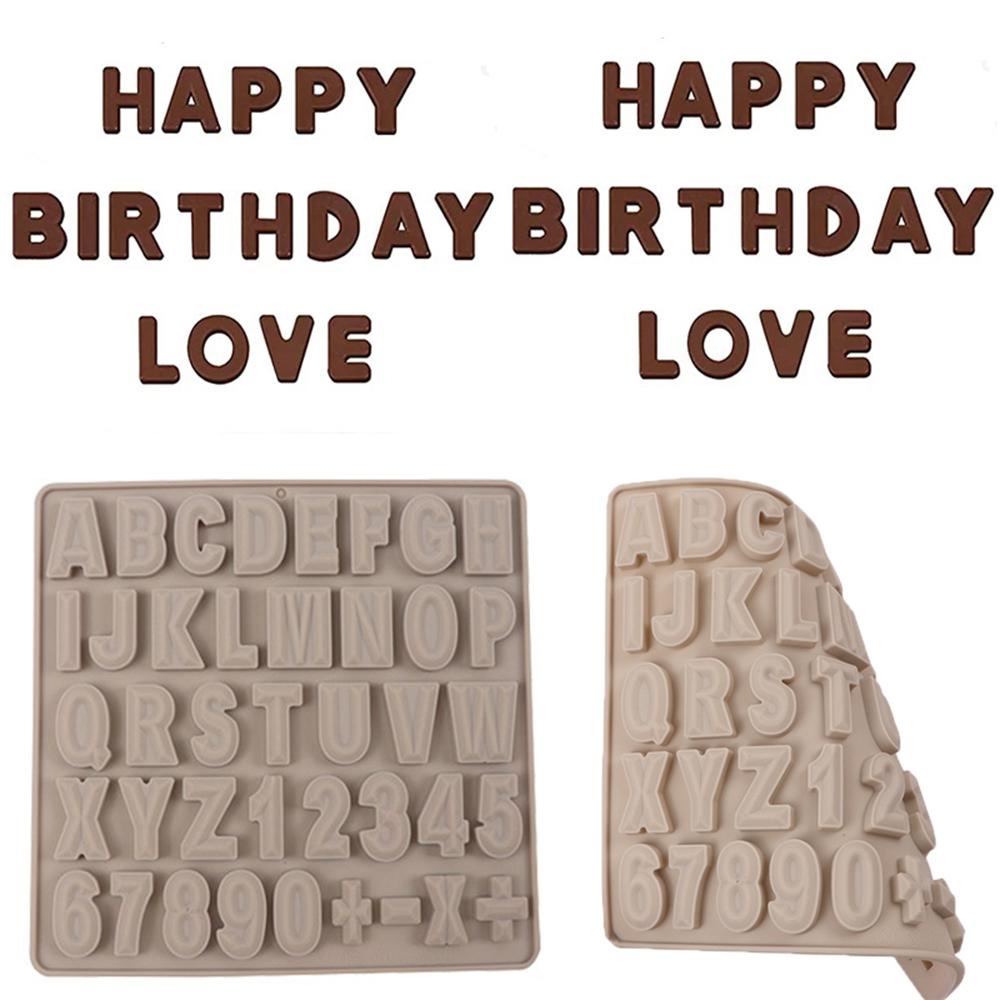 1 / 2 Khuôn Làm Bánh Kẹo Hình Chữ Cái