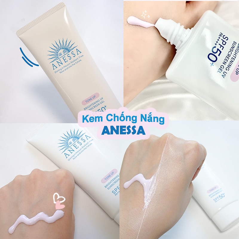 Kem Chống Nắng Chống Trôi, Dưỡng Trắng Bảo Vệ Da Anessa UV Sunscreen Gel SPF50+/PA++++