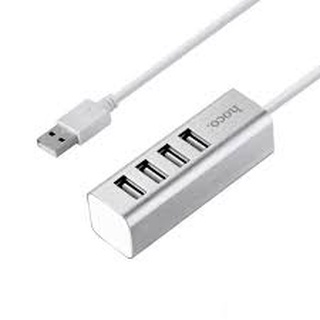 CHÍNH HÃNG HOCO Bộ Hub Chia Cổng USB HB1 4 Cổng Ra Vỏ Kim Loại Chắc Chắn Sạc Điện Thoại Truyền Dữ Liệu Nhanh Chống BH12T