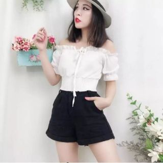 Áo voan trễ vai nữ