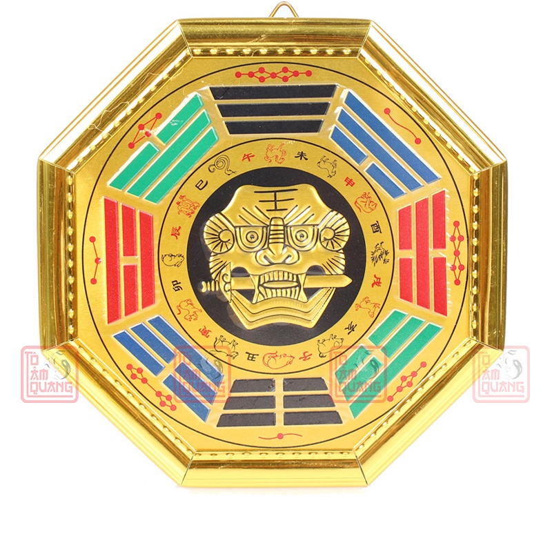 Gương bát quái phẳng Hổ Phù âm dương - hóa giải sát khí - trấn trạch mang lại bình an - TÔ TÂM QUANG
