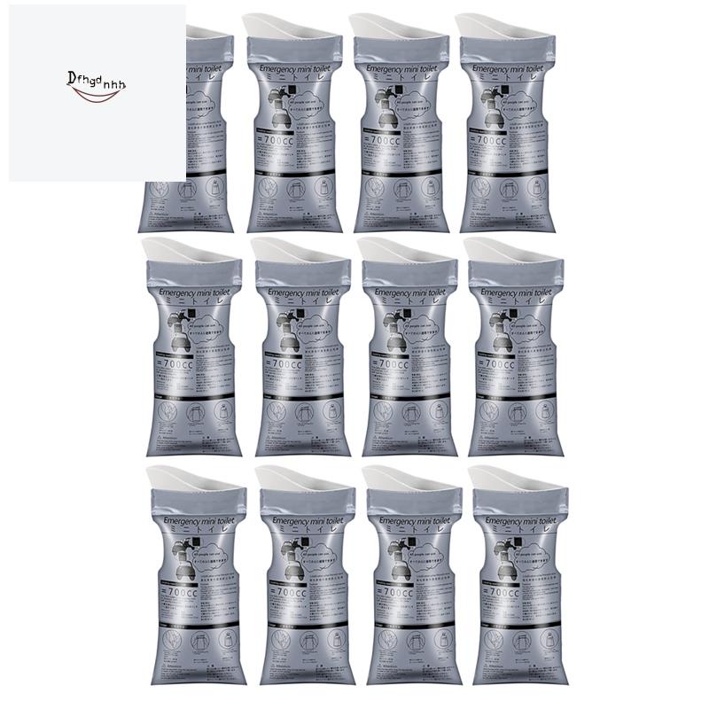 Bộ 12 túi đi tiểu khẩn cấp 700ml dùng một lần cho du lịch/ xe hơi