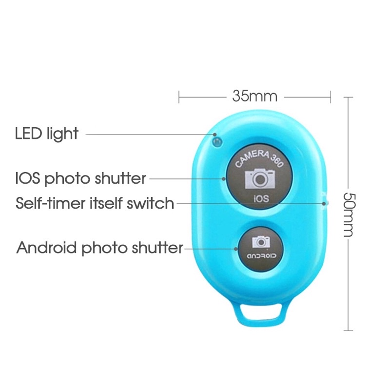 Remote chụp ảnh Bluetooth - Nút bấm chụp ảnh Bluetooth