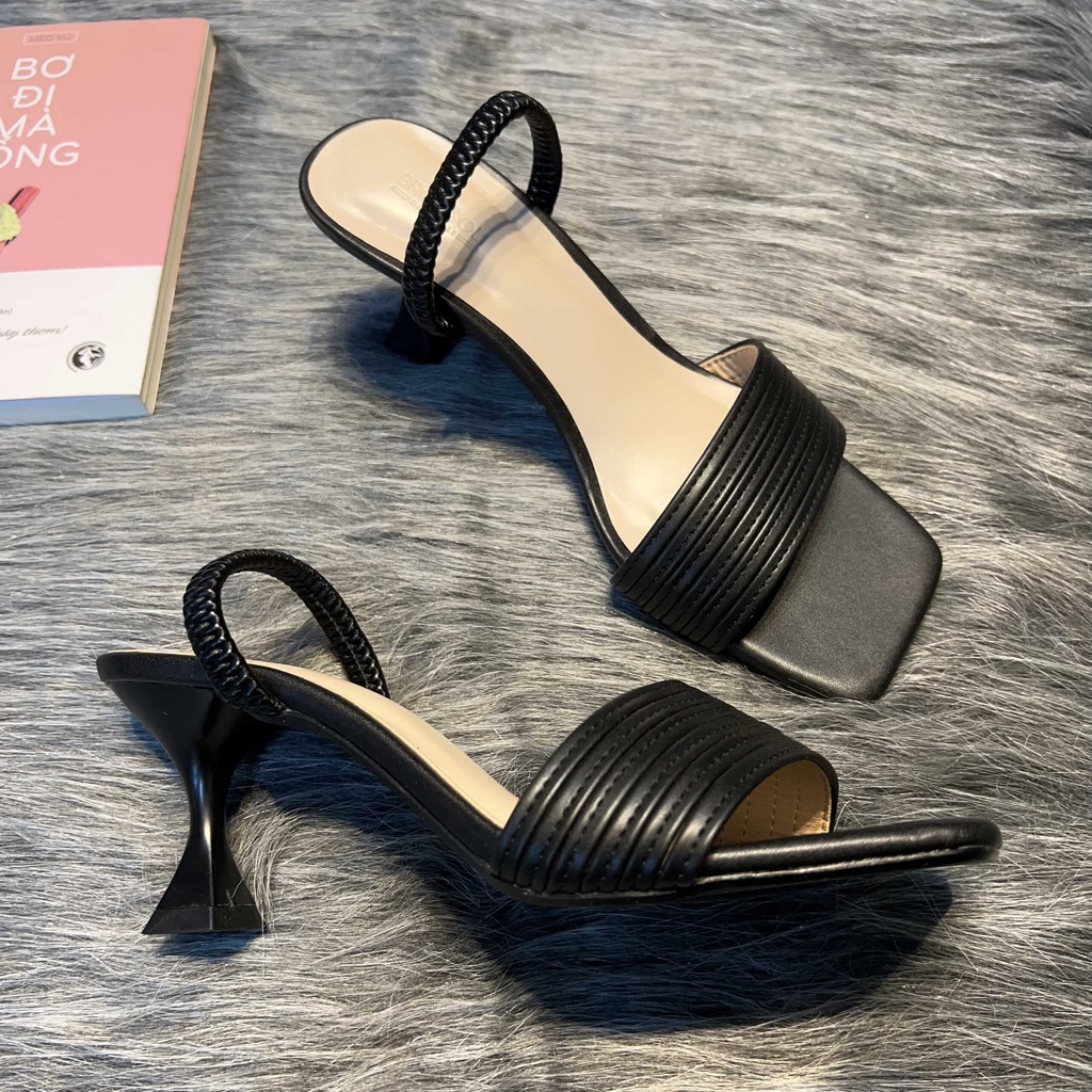 Sandal nữ cao gót 7p BR-S 102 da si bảo hành 6 tháng lỗi 1 đổi 1