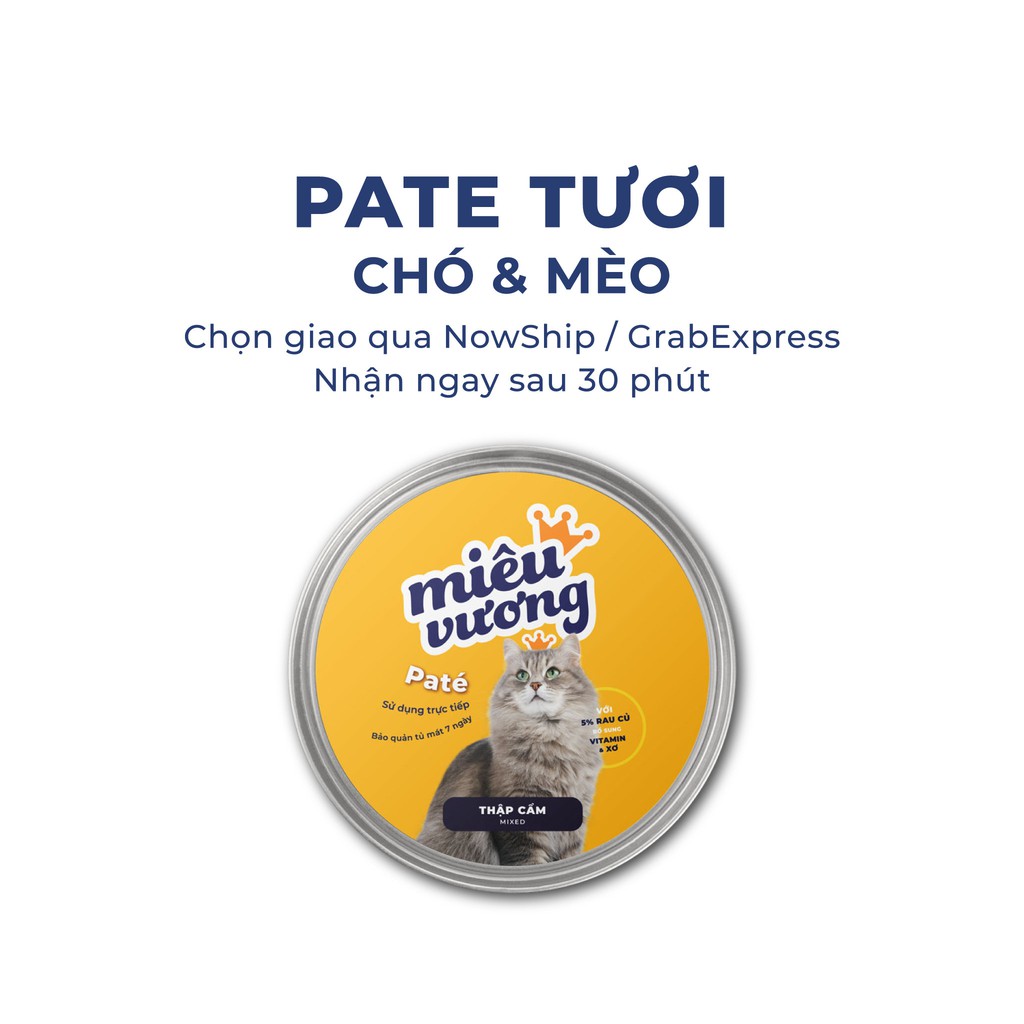 Pate Tươi Miêu Vương cho chó mèo mọi lứa tuổi hộp 500g