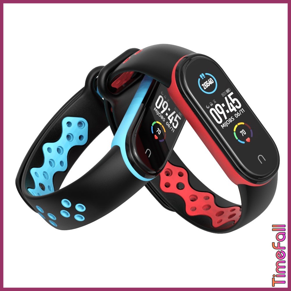 Dây đeo cao su mi band 6, Miband 5 thể thao chính hãng MIJOBS - dây đeo thay thế thể thao NIKE mi band 5, miband 6