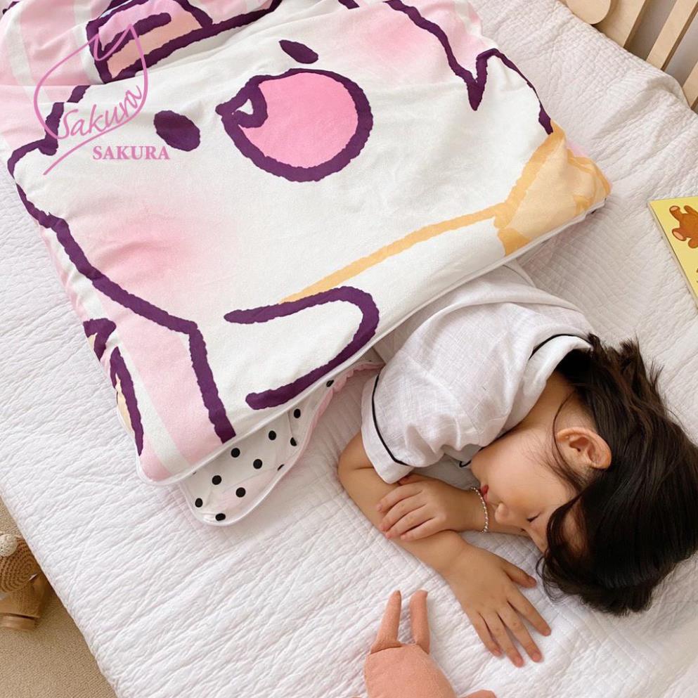 Túi Ngủ Cho Bé Mùa Đông Nỉ Nhung Chống Đạp Chăn Siêu Mềm Mịn - Túi Ngủ Đi Học Cho Bé