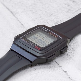 Đồng Hồ Nam Casio Dây Nhựa Trẻ Trung F-201WA-1ADF Chính Hãng