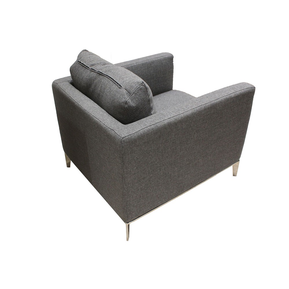 Sofa 1 Chỗ MIRRINO Màu Xám Đậm Index Living Mall