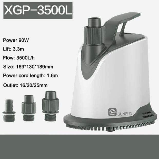 Máy Bơm Chìm Hút Đáy 360 Độ Atman Happy Pro  15W 20W 40W 60W 90W - Hút Cặn Đáy Siêu Êm, Tiết Kiệm Điện Cho Hồ Cá, Bể Cá