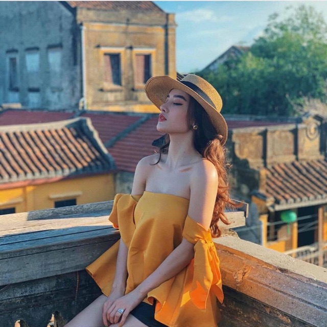 Áo ống tay nơ mặc 2 trong 1