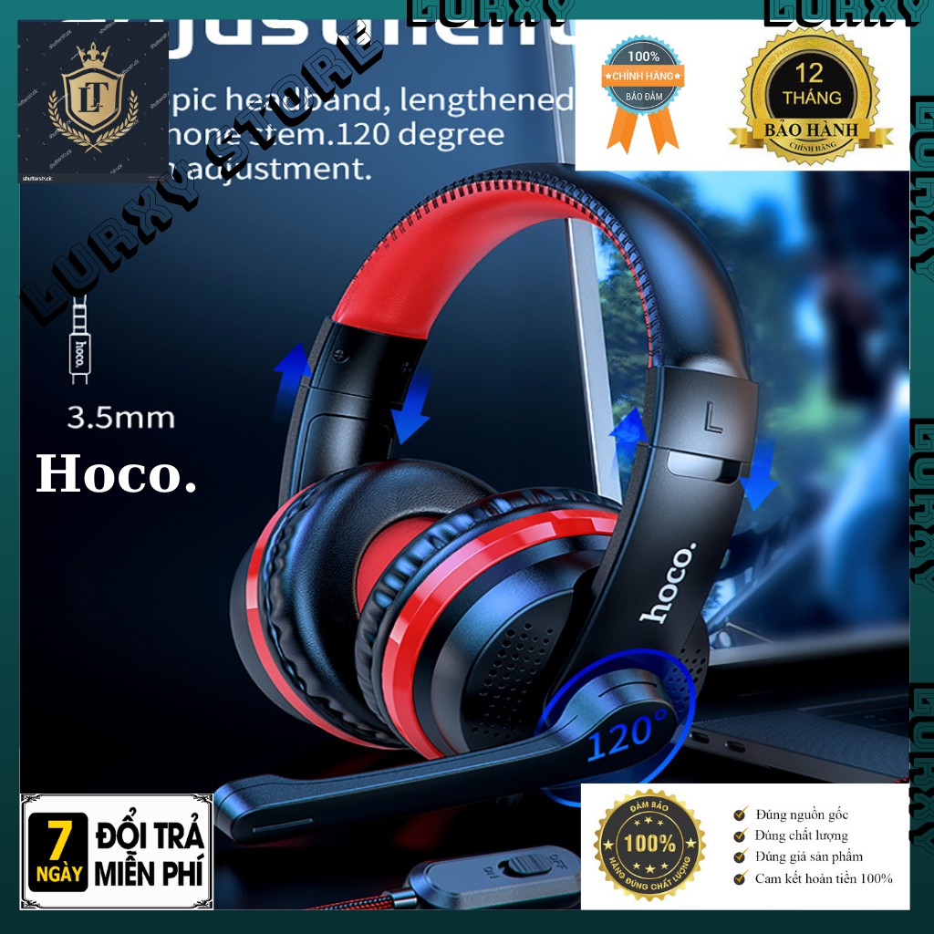 Tai Nghe Chụp Tai Headphone - Có Mic game Hoco W103 - PC, Điện Thoại