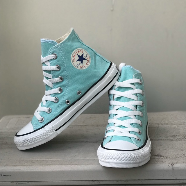 Giày converse 2 hand real màu xanh mint size 35 fix 35.5