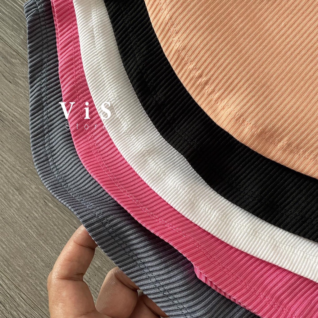 Áo croptop thun nữ sát nách form ôm