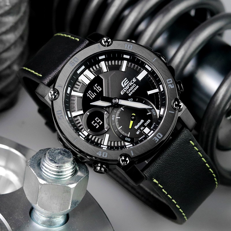 Đồng Hồ Nam Casio Edifice ECB-20CL-1ADF Chính Hãng - Dây da | Casio Edifice ECB-20CL-1A Bluetooth