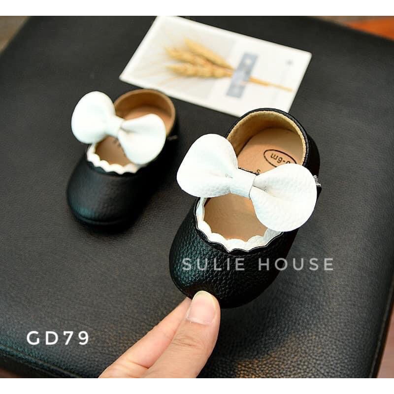 Giày tập đi bé gái đính nơ - GD79