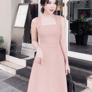 Đầm xòe 2 dây xinh
