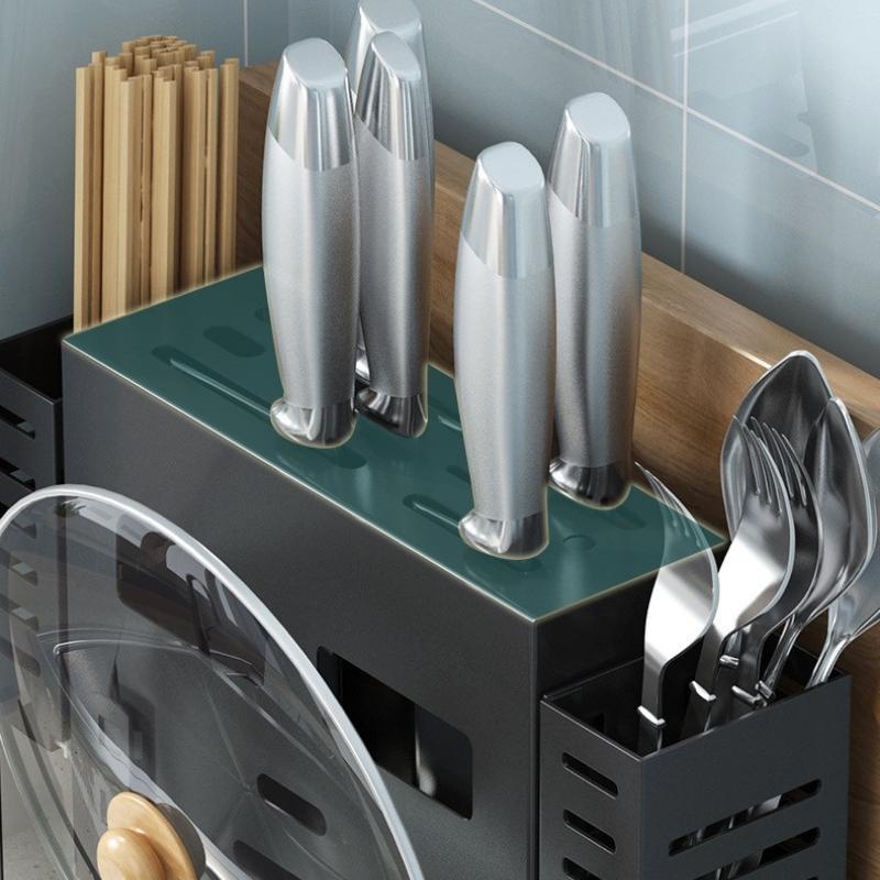 Kệ để dao thớt giá đựng đồ đa năng treo tường chất liệu thép không gỉ M08