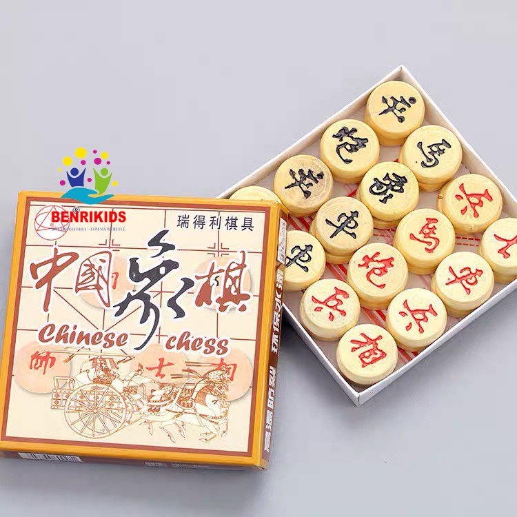 Cờ Tướng Bàn Giấy Nilong Chống Thấm Nước Quân Cờ Bằng Gỗ Cực Kỳ Chắc Chắn