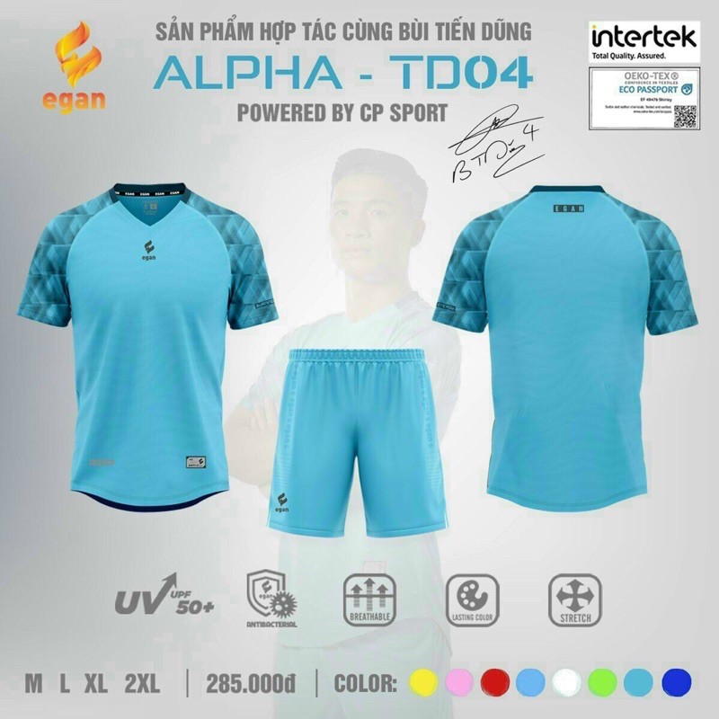 Bộ quần áo bóng đá cao cấp egan BTD04
