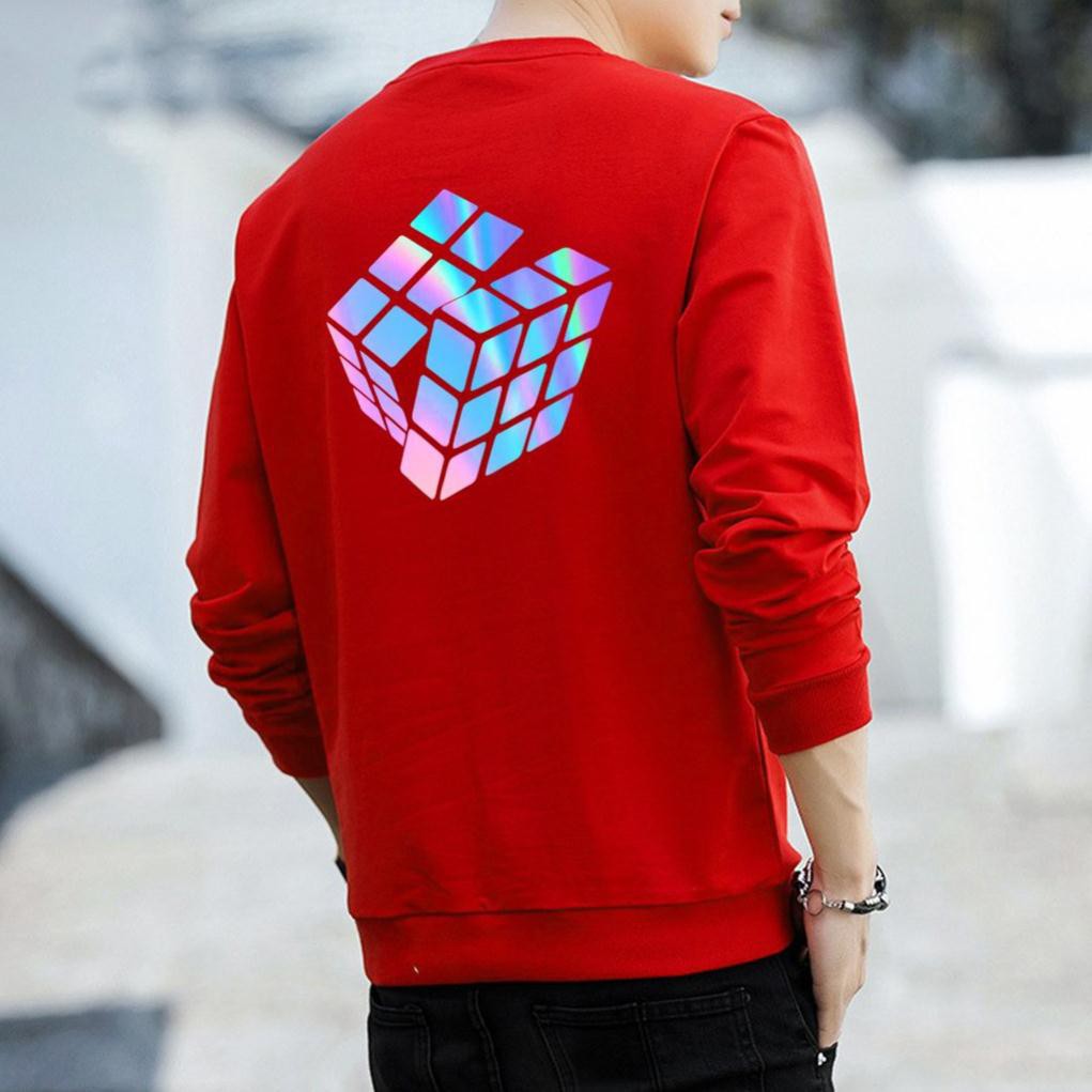 ✴️ Bán chạy ✴️ Áo Sweater nỉ phản quang unisex dài tay Rubik AS09