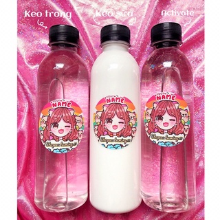 Keo sữa - keo trong - activator - nguyên liệu làm slime