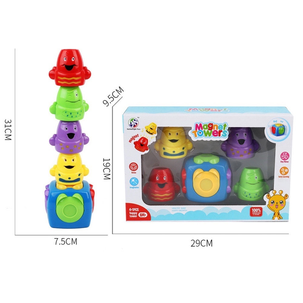 ▼ Creative magnet rattle doll Jenga children's educational toys ▍TOYBOX