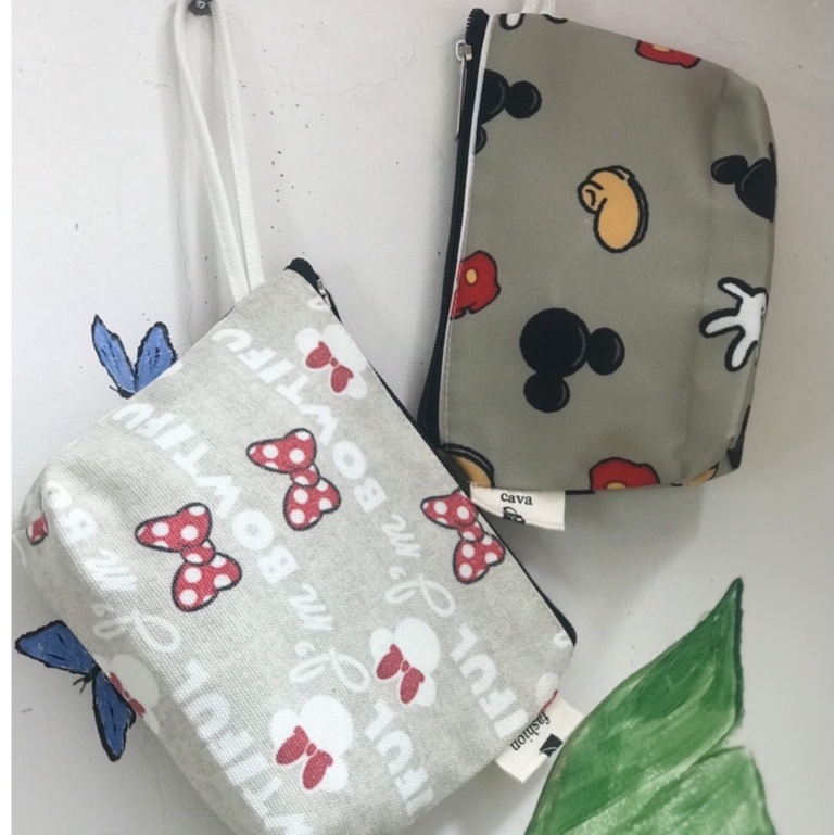 Túi ví vải canvas đựng điện thoại, mỹ phẩm - KIMI