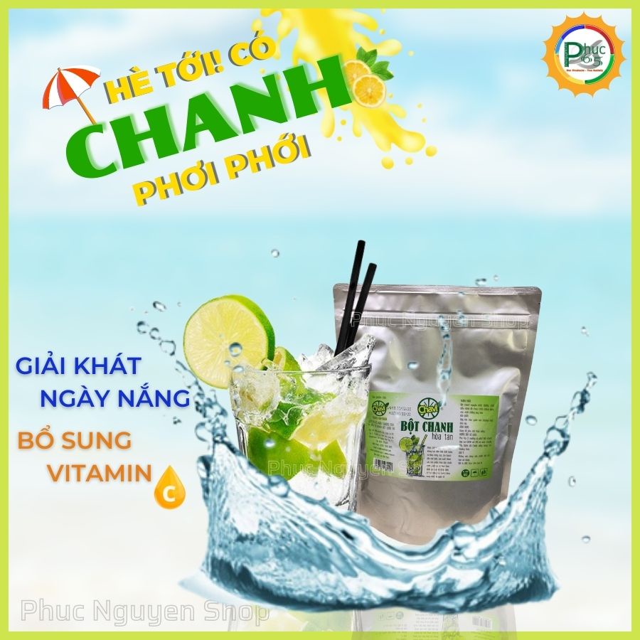 Bột chanh hòa tan dùng trong pha chế-1KG