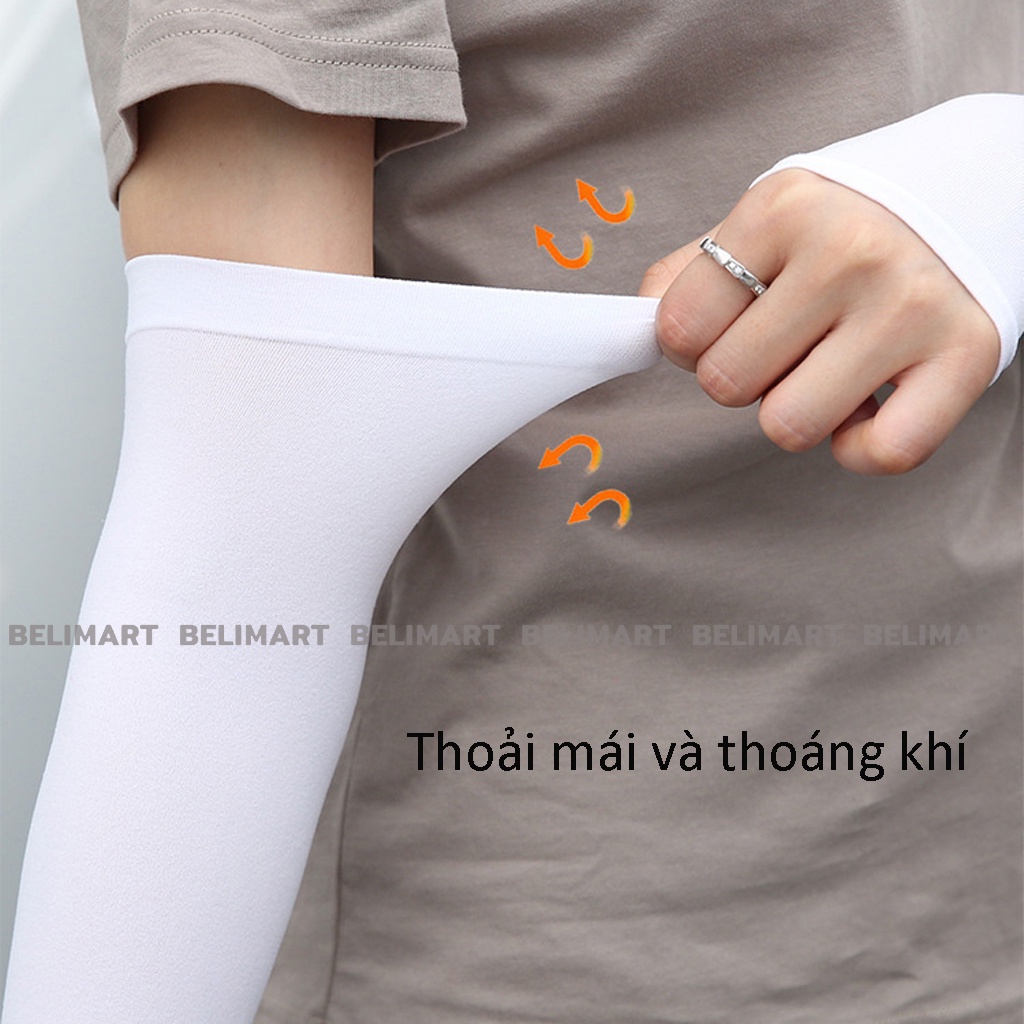 Găng tay chống nắng nam nữ, bao tay đi phượt chất vải dệt thoáng khí, thấm hút mồ hôi BELI BL029 và PK101