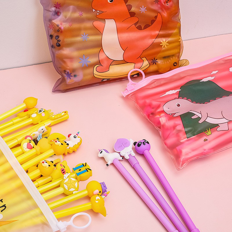 Combo 20 bút nước TẶNG KÈM túi bút trong suốt Cá store đa dạng màu, siêu cute