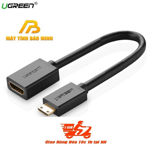 Cáp Chuyển Đổi Mini HDMI Đực sang HDMI Cái UGREEN 20137 - Hàng Chính Hãng