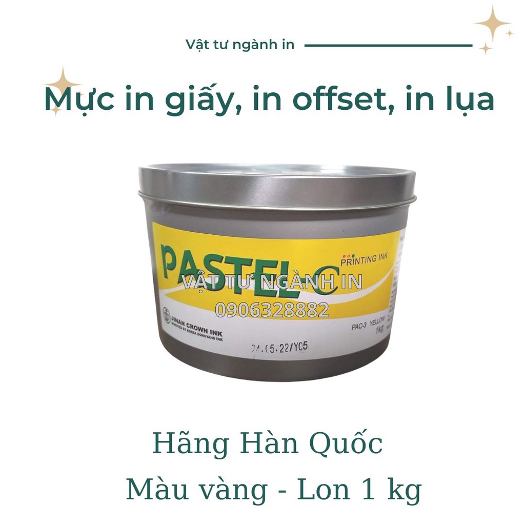Mực in offset, in lụa trên giấy hiệu Pastel-C của hãng Hàn Quốc