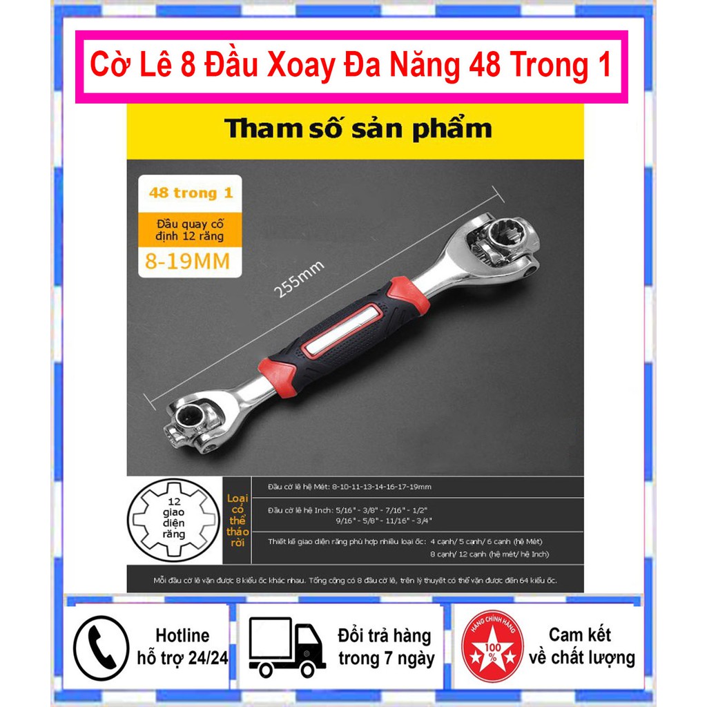 Cờ Lê 8 Đầu Xoay Đa Năng 48 Trong 1