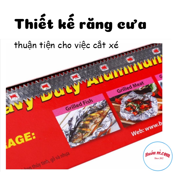 Combo 3 cuộn giấy nướng bạc tiện dụng KING FOIL Tahufa br00461