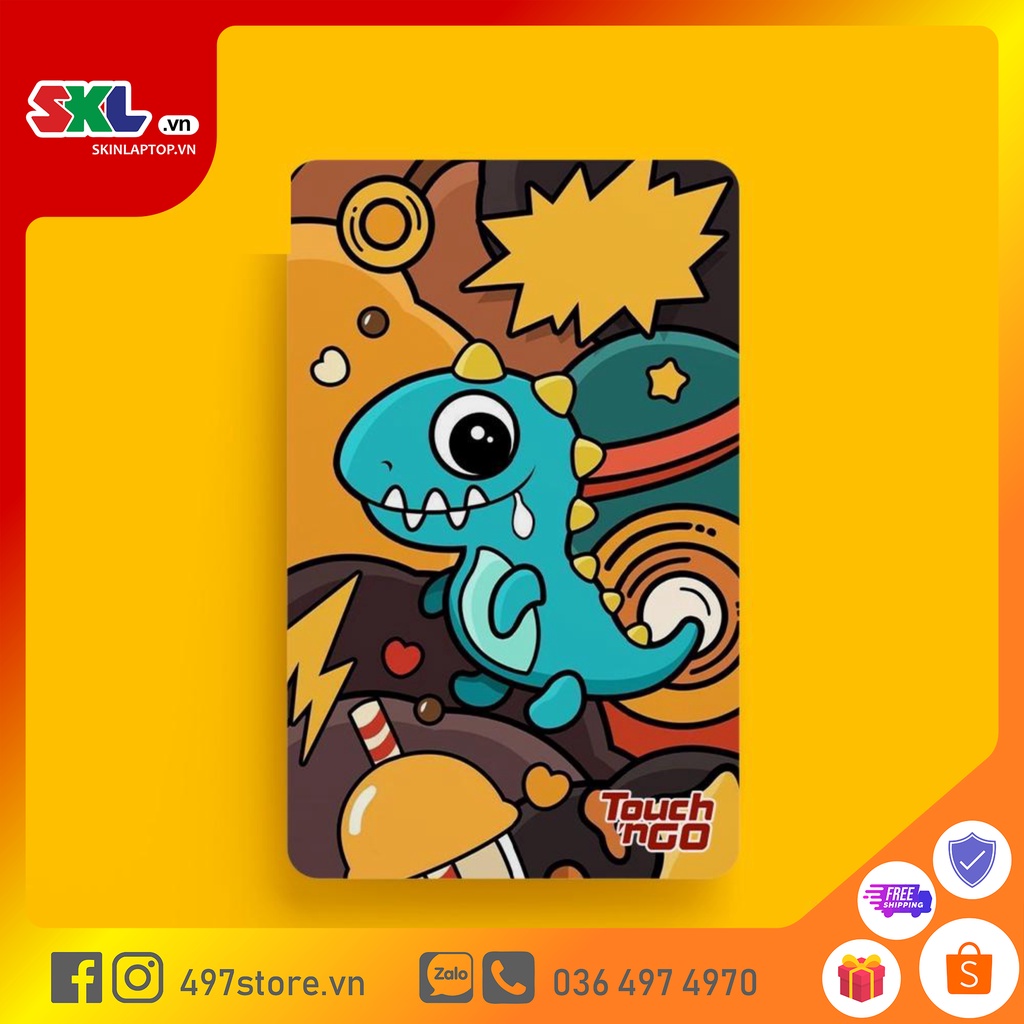 Skin Card Pop Art  - Miếng Dán ATM, Thẻ Xe, Thẻ Từ, Thẻ Chung Cư - Chất Liệu Chống Xước - Chống Nước