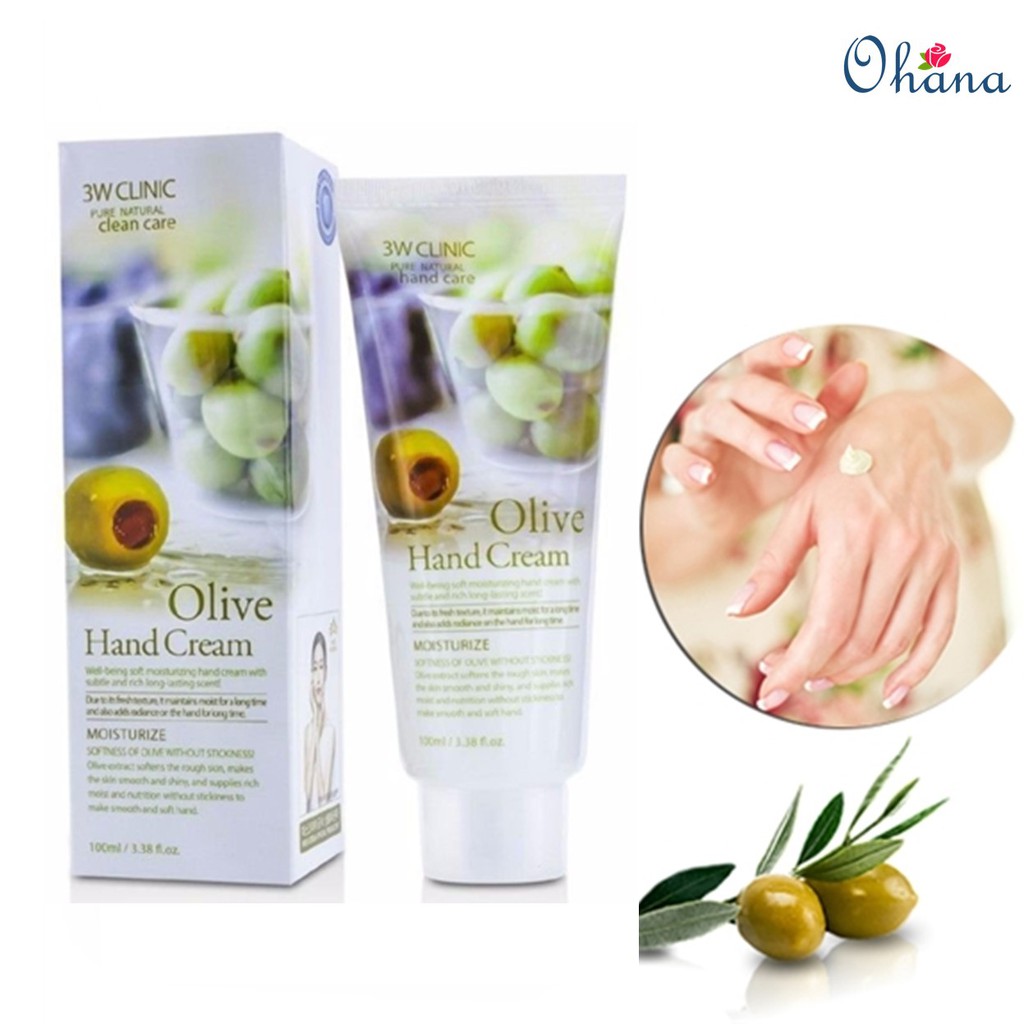 Kem Dưỡng Da Tay Olive 3W Clinic Olive Hand Cream 100ml - Chính hãng | BigBuy360 - bigbuy360.vn