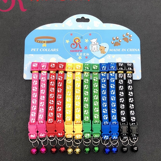 Vòng cổ hình chân thú cưng cute cho chó mèo