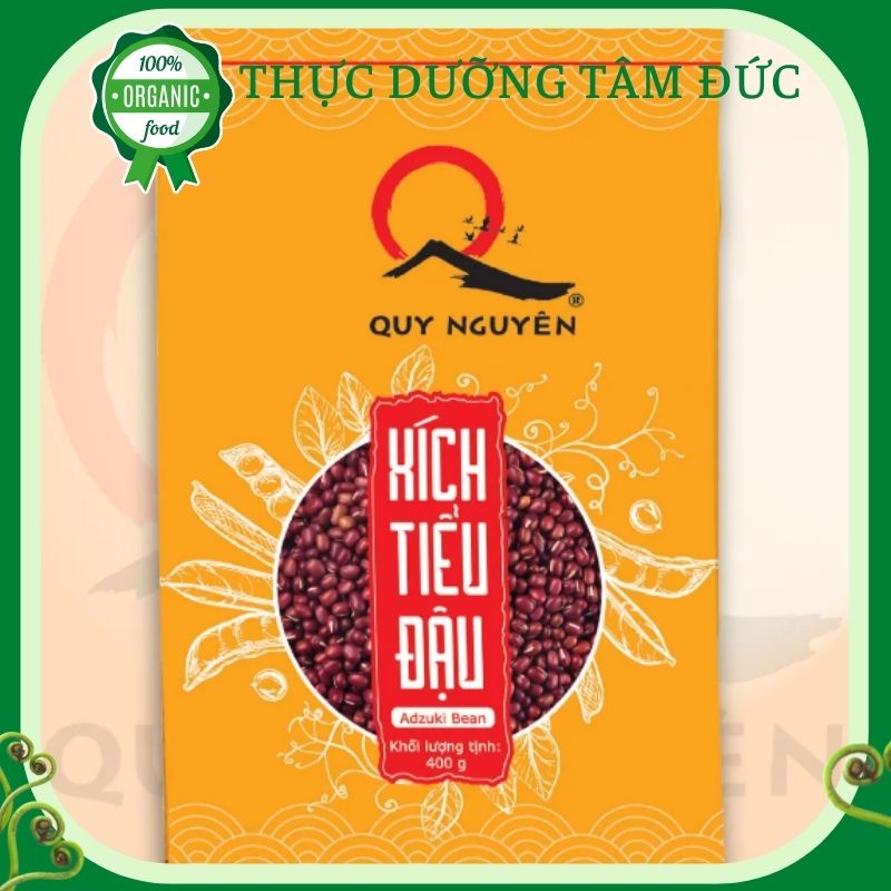 Xích tiểu đậu Quy Nguyên hộp 400gr - Đậu đỏ sống chùa Long Hương