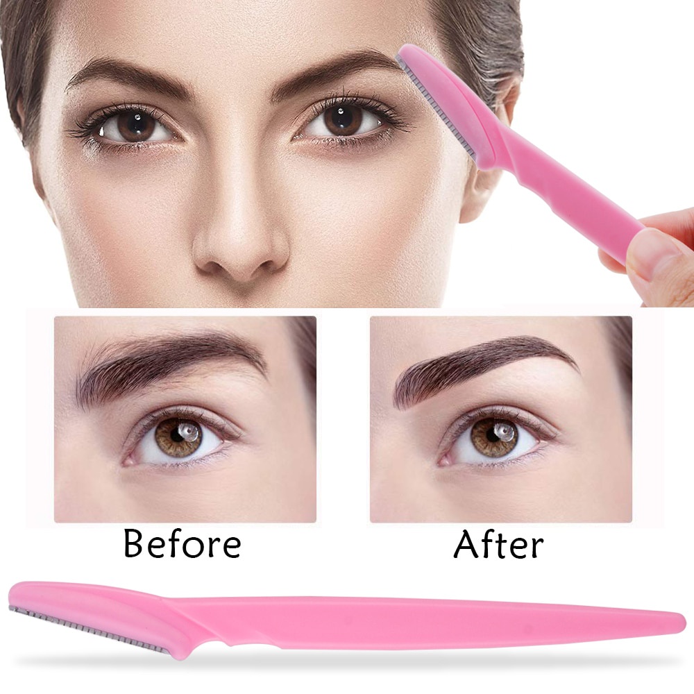 [Hàng mới về] Bộ 3/ 10 dao tỉa lông mày an toàn tiện lợi chất lượng cao