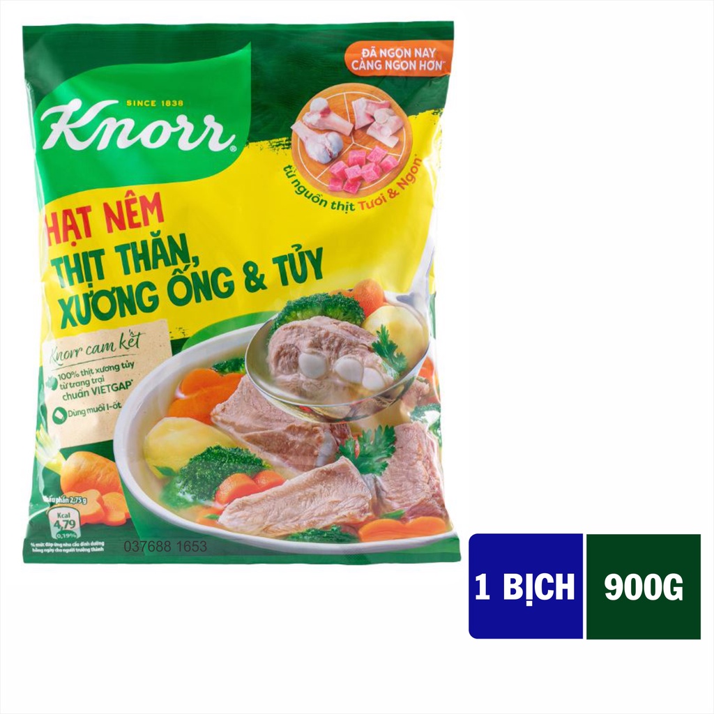 Hạt nêm KNOR 900G thịt thăn xương ống và tủy