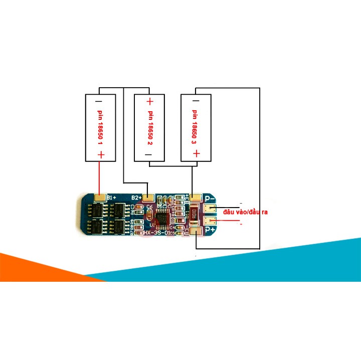 Module Mạch Bảo Vệ Pin Lithium 3 Cell 12.6V Dòng Xả 10A
