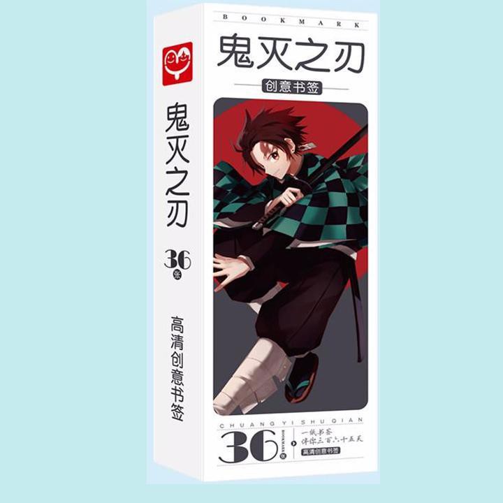 (new) Hộp ảnh Bookmark Kimetsu no Yaiba Thanh gươm diệt quỷ đánh dấu sách kẹp sách