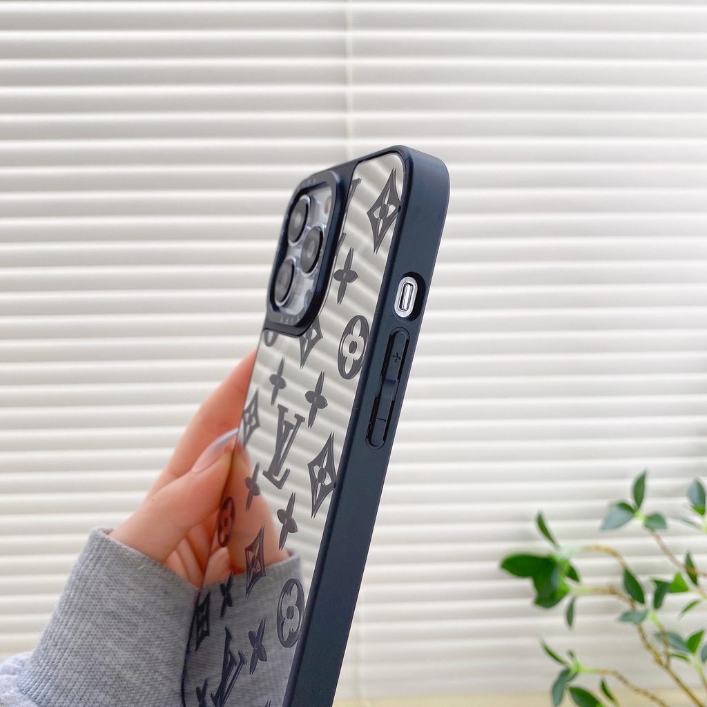 Ốp Điện Thoại Tráng Gương Họa Tiết lv Sang Trọng Cho iphone 14 13 12 11 pro max 14pro