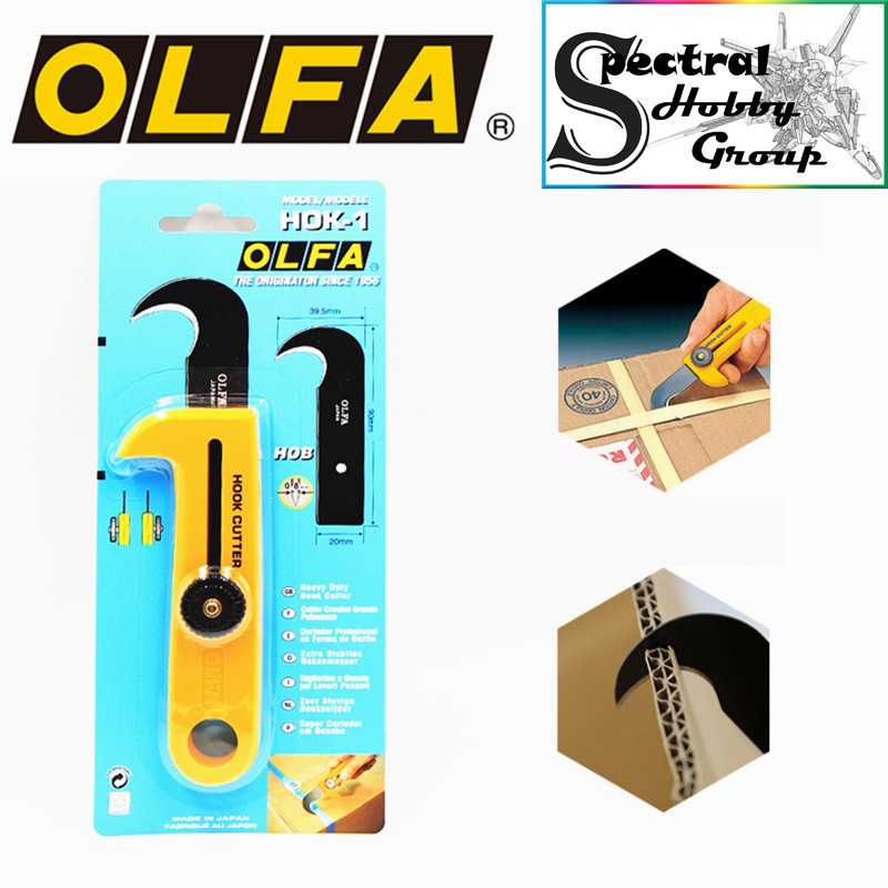 Dụng cụ mô hình kĩ thuật dao cắt bìa rạch giấy OLFA Sickle Craft Knife HOK-1