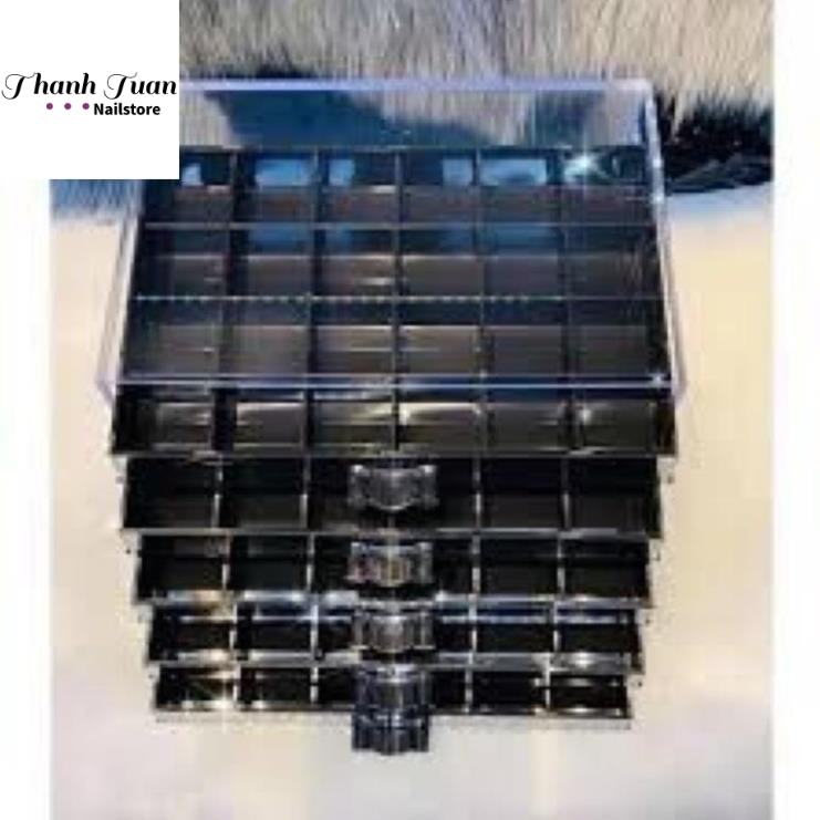 Khay đựng charm đá hoa 3 tầng và 5 tầng cao cấp & khay 30 ô đa năng - Phụ kiện đồ nail HSM