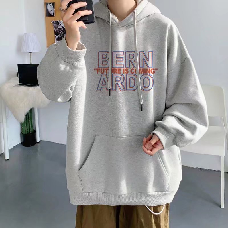 Áo hoodie dáng rộng phong cách thời trang Hàn Quốc trẻ trung cho nam