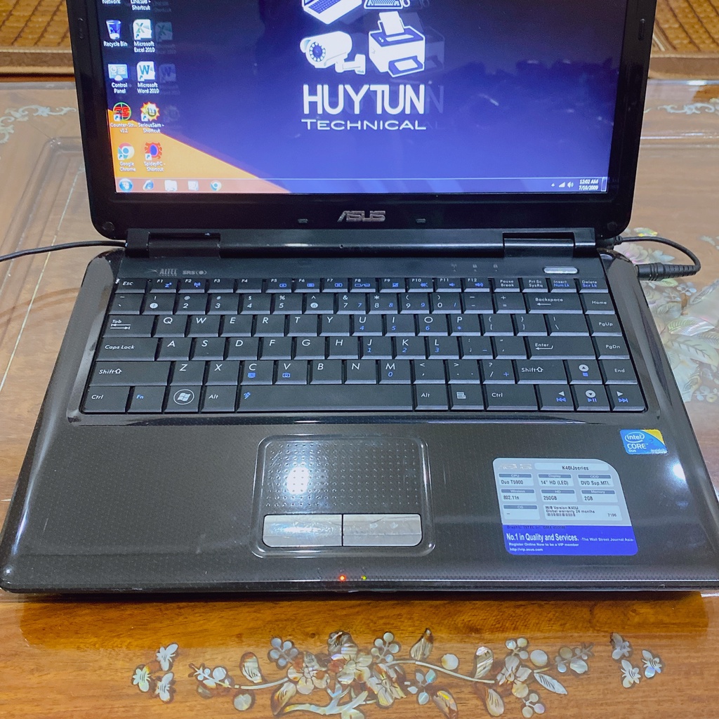 Laptop ASUS K40IJ sử dụng văn phòng, chơi game offline