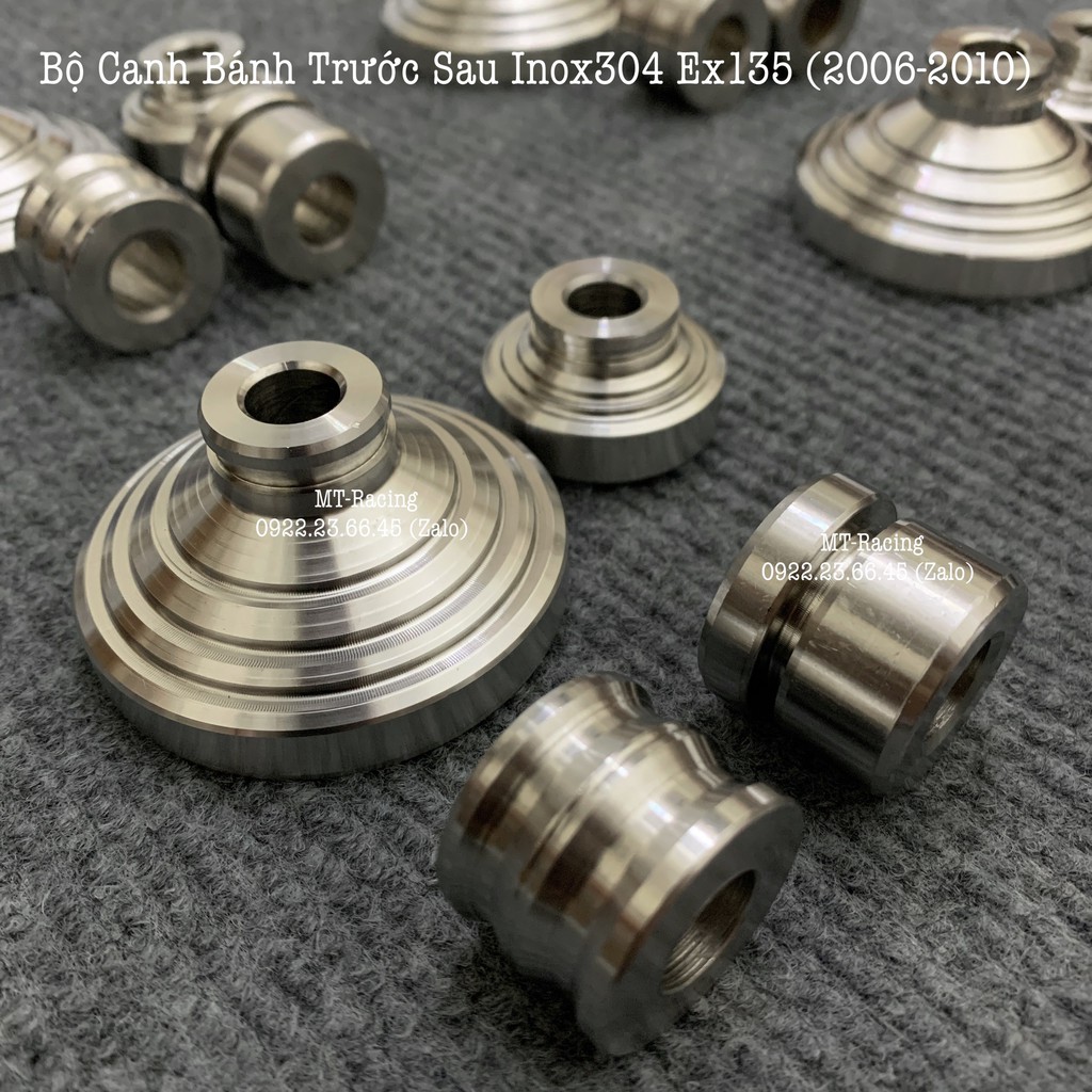 Bộ Canh Bánh Salaya Trước Sau Cho Ex135 4s (Ex Nhỏ 2006-2010) Chuẩn Inox304 Nguyên Khối Siêu Bóng